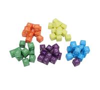 SENECESLI Juego de Dados de Letras Emocionante Juego de Dados de Ortografía para Construir Vocabulario para 1-5 Jugadores, Combinaciones Dinámicas de Letras para un Pensamiento Rápido, de Fiesta para