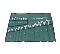 SENECESLI Juego de Llaves Combinadas de Acero CRV de Alta Dureza de 6 a 32 Mm, Superficie Galvanizada para Prevención de Oxidación, Cuerpo Grueso y Superficie Lisa, Llave Doble, Herramienta Manual