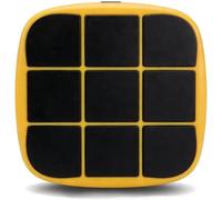 SENECESLI Juego Portátil 4 en 1 Tic TacToe para Niños y Adolescentes, 1-2 Jugadores, Tablero de Viaje Electrónico con 5 Juegos, Juguete Educativo de Aprendizaje, Juegos de Memoria y (Yellow)