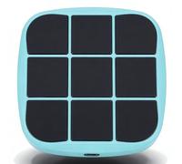 SENECESLI Juego Portátil 4 en 1 Tic TacToe para Niños y Adolescentes, 1-2 Jugadores, Tablero de Viaje Electrónico con 5 Juegos, Juguete Educativo de Aprendizaje, Juegos de Memoria y (Cian)