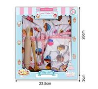 SENECESLI Juguete de Cocina para Niños, 13 Piezas, Juego de Chef para Niños, Delantales Impermeables para Hornear, Guante de Horno para Aprender a Cocinar, Ideal para Niñas Mayores de 2 Años, Varios