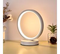 SENECESLI Lámpara de Mesita de Noche Pequeña para Dormitorio, Lámparas de Mesita de Noche con Cable de Alimentación USB, Lámpara de Mesa LED de Diseño de Estilo Moderno para Sala de