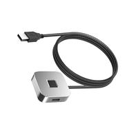 SENECESLI Lector de Huellas Dactilares USB para Wins 10 11 PC Dongle, Escáner de Huellas Dactilares con Coincidencia Rápida Táctil de 360 Grados (Silver)