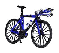 SENECESLI Modelo de Bicicleta de Dedo Mini Juguete Realista de Bicicleta para Decoración de Oficina y Tiempo de Juego Aleación+Plástico (Blue)