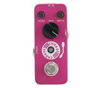 SENECESLI Pedal de Coro Analógico True Bypass, Efecto de Coro Claro y Cálido para bajo de Guitarra Eléctrica, Ideal para Entusiastas del Jazz Rock, Aleación de Aluminio Púrpura
