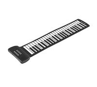 SENECESLI Piano con Teclado Enrollable, 49 Teclas, Sonido Envolvente 4D, Alimentado por Batería USB, Portátil, Plegable, Piano para Niños, Material de, Multifuncional, Fácil de Usar, para Viajes