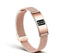 SENECESLI Pulsera Inteligente, Rastreador de Actividad Física con Seguimiento del Sueño y Contador de Pasos, Alerta de Llamada, Resistente Al Agua IPX8, Duración de la Batería de 5 a 7 (Gold)