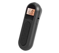 SENECESLI Radio FM, Radio Transistor Portátil Recargable con Sintonización Digital LCD y Sonido Estéreo, Abrazadera para Cinturón para Correr Caminar Ciclismo (Black)