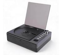 SENECESLI Reproductor de CD Portátil, Máquina de CD Estéreo Inalámbrica de Escritorio Bluetooth con Radio FM Incorporada, Control Remoto para Uso en la Oficina en el Hogar (Black)
