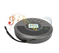 SENECESLI Reproductor de CD Portátil, Recargable con Altavoz Dual, USB BT, Reproducción de Discos MP3, Antideslizante para Viajes en Casa en Coche Al Aire Libre