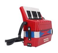 SENECESLI SENECESLI Acordeón de Piano de 17 Teclas Juguete Duradero de Nivel Básico para Niños Principiantes Regalo Portátil para Niños 9,1 X 9,1 X 3, Pulgadas (PURPLE) (PURPLE) (rojo)