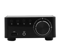 SENECESLI SENECESLI Amplificador de Audio Estéreo Digital de 50W X 2 para Reproductor de Tarjeta de Memoria HIFI Bluetooth 5,0, Sonido Claro y Potente para Entretenimiento en el Hogar (SILVER) (BLACK)