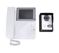 SENECESLI Sistemas de Intercomunicación con Cámara y Timbre con Vídeo, Tipo Teléfono con Cable, Kit de Videoportero Visual con Pantalla LCD Digital en Color de 4,3 Pulgadas, Visión