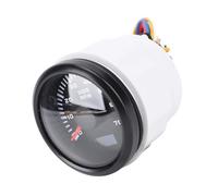 SENECESLI Tacómetro de 52 Mm con Contador de Horas, Calibre de 7000 RPM, Retroiluminación de 7 Colores, 9-32 V, para Camión, Tractor, Coche, RV, Motor de Barco (Esfera negra Cubierta negra CX6229B)