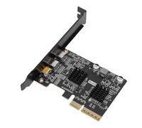 SENECESLI Tarjeta de Expansión Tipo C, Interfaz de Entrada PCIe X4 X8 X16, Tarjeta PCIe USB3.0 10G, Compatible con Vídeo DisplayPort 4K 60HZ para PC de Escritorio