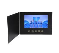 SENECESLI Tarjeta de Felicitación de Video de 7 Pulgadas, Folleto de Video Electrónico HD con Memoria de 128 M, Folleto Digital de Bricolaje Recargable con Puerto Tipo C para Marketing de
