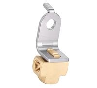 SENECESLI Tee de Línea de Freno, Conector de Línea de Freno Hembra de 3 Vías con Soporte de Montaje, Bocina Invertida de 3/16 Pulgadas, Distribuidor de Líquido Automotriz de Latón para Líneas