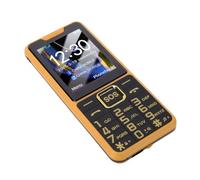 SENECESLI Teléfono Robusto 2G, Teléfono Desbloqueado para Personas Mayores/Niños, Pantalla de 2,4 Pulgadas, Teléfono Celular con Botones Grandes y Doble SIM con MP3, FM, Libro Electrónico, (Yellow)