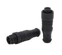 SENECESLI Terminador NMEA 2000, Kit de Terminación N2K, 2 Conectores M12 Macho y Hembra de 5 Pines IP67 Impermeables para Redes Lowrance Simrad B G Navico