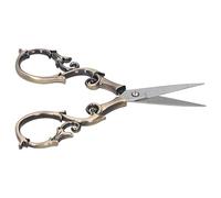 SENECESLI Tijeras Retro Ergonómicas de Acero Inoxidable con Forma de Calabaza, Herramientas de Corte para Bordado, Costura DIY, Modelado de Cejas para Coleccionistas de Antigüedades, 5,5 X 11 Cm