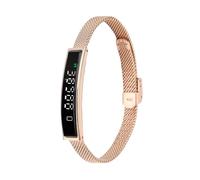SENECESLI Tracker de Fitness de Brazalete Inteligente, Pulsera de Rastreador de Salud a Prueba de Agua para Hombres, Datos de Ejercicio Visualizados, Múltiples Modos Deportivos Contador (Gold)