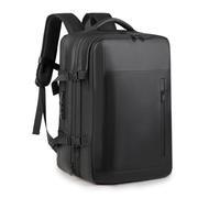 SENECESLI Viaje de Mochila Al Vacío, Bolsa de Compresión a Prueba de Agua Expandible de 36 a 55L con Compartimento para Computadoras Portátiles, Se Ajusta a 17.3 Pulgadas, Bloqueo Anti