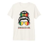 Senegalse Girl Senegal Pride Flag Game Day Slogan Spirit Camiseta Premium