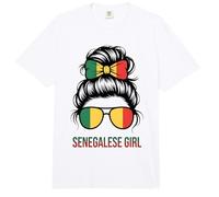 Senegalse Girl Senegal Pride Flag Game Day Slogan Spirit Comfort Colors Adult Heavyweight T-Shirt