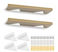 SENENQU 4 Piezas Triángulo Escuadras para Estanterías Blanca 80x100mm | soporte baldas armario, soporte estantería pared, soportes estanterías, escuadra blanca, metal resistente, set de 4 piezas