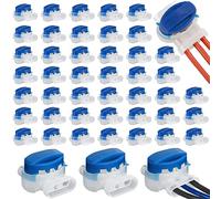 SENENQU 40 piezas conectores de cable con relleno de gel 314, conectores de cable para robot cortacésped conectores de cable delimitador, conectores de cable para robot cortacésped impermeables