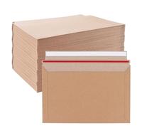 SENENQU Paquete de 100 sobres de cartón A5, 165 x 250 mm, despegar y sellar, 300 g/m² abierto para correo postal, tamaño libro