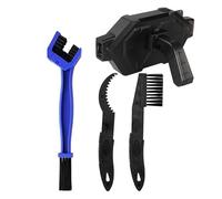 Senermter Cepillo Para Cadena de Bicicleta | Limpia Transmisión Equipo Completo,4 Piezas Cepillo Limpiador De Cadenas De Motocicleta | Para Mantenimiento de Bicicletas y Motos Para Ciclistas Garaje