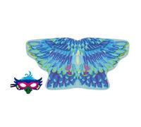 Senermter Disfraz de Búho para Niños - Conjunto de Disfraz Cómodo para Jugar - Capa de Alas de Pájaro con Máscara para Carnaval,para Carnaval, Mascarada, de Baile, Navidad, Cumpleaños, Halloween