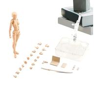 Senermter Muñeco de Dibujo Articulado 13 cm, Figura de Maniquí para Artistas con Articulaciones Móviles para Bocetos, Pintura, Decoración y Práctica de Anatomía