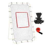 Senermter Red de Rebote Voleibol | Malla práctica 3,8 cm | Rebotador Voleibol Ajustable Marco 22,6 m con 28 Cuerdas Elásticas - para Jóvenes Adultos Principiantes Jardín Interior Exterior
