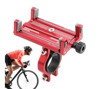 Senermter Soporte Móvil Bicicleta Aluminio, Porta Celular Manillar 360º, Pinza 4 Garras Universal para Moto Scooter, Compatible Android