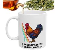 Senermter Taza de Café Divertida con Forma de Gallina | Taza De Cerámica 350ml Con Diseño Único, De Té,Para Uso En Hogar Viajes Descanso Matutino Fiestas Noche Cocina Y Lugar De