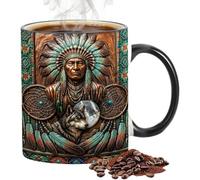 Senermter Tazas Cerámicas Para Café 350 ml Vasos Térmicos Decorativos