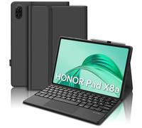 SENGBIRCH Funda con Teclado para Honor Pad X8a 11" con Touchpad, Español Ñ Bluetooth Desmontable Inalámbrico Teclado para Honor X8a Tablet 11 Pulgadas 2024, Schwarz