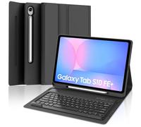 SENGBIRCH Funda con teclado para Samsung Galaxy S10 FE+ AI-Tablet de 13,1 pulgadas - QWERTZ alemán desmontable Bluetooth inalámbrico, funda con ranura para lápiz S10 FE Plus de 13,1 pulgadas 2025