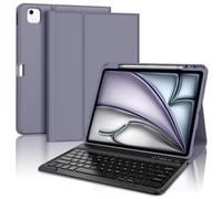 SENGBIRCH Funda Teclado para iPad Air 13 Pulgadas 2025 M3/2024 M2, Bluetooth Desmontable, Español Ñ Teclado para iPad Air 13 M3/M2 2025/2024, Púrpura Lavanda