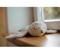 Senger Naturwelt Pequeño búho de nieve de peluche, color blanco, en cooperación con "Deine Mamafühlhle", compañero suave, a partir de 3 meses, peluche con certificado GOTS con cojín térmico extraíble