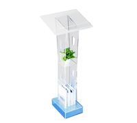 Sengfwin LED Lucite Lutrins y podios,Podio Atril conferencia púlpito Podio Acrílico Claro Transparente Iglesia Atril Escritorio de pie Apartamento de Atril de orador Portátil de Acrílico