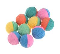 SenhE 10 Pcs Cat Balls Soft Foam Elastic Latex Chew Ball Toy for Puppy Kitten Dogs Colorful Pet Toy