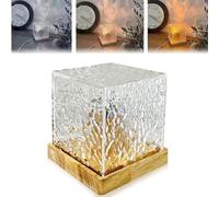 SenhE 2024 New Northern Lights Lamp 16 Colors, Rotating Water Wave Lamp Projector, Rechargeable Ocean Wave Light Ceiling Projector Crystal Night Light Table Lamp for Bedroom, Party Decor (3 Colors)