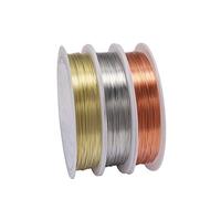 SenhE 3 Rolls Alambre para Joyería, 1mm/18 Gauge Resistente al Óxido de Cobre para Suministros de Joyería y Manualidades