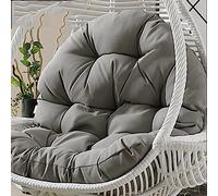 Cojín para Silla Colgante al Aire Libre, Cojines para Colgar Silla Tipo Huevo, Cesta Lavable, Cojín para Silla Tipo Huevo para Muebles de Jardín, con Almohada Ajustable