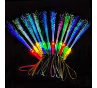 Senhui 30 varillas brillantes para recuerdos de fiesta, 3 modos, coloridos intermitentes, luces LED que brillan en la oscuridad, varitas para suministros de fiesta