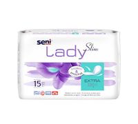 Seni Lady Slim - Almohadillas grandes para control de vejiga | Incontinencia ligera | Altamente absorbentes, agradables a la piel | Tamaño 330 mm | Paquete de 1 | 15 unidades