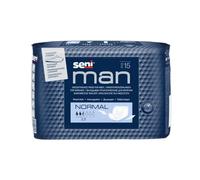 Seni Man Normal Inkontinenzeinlage für Männer - 15 Stück | Packung (15 Stück) - B07XH6ML42